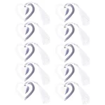 10pcs Metal Bookmarks Hollow Heart with Tassels Novelty Bookmarker Cards for Adults Office School Kids Gifts