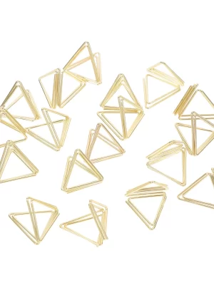 20 Pcs Paperclip Bookmarks Metal Business Card Holder Photo Clips 2.5X2.4X2.3CM