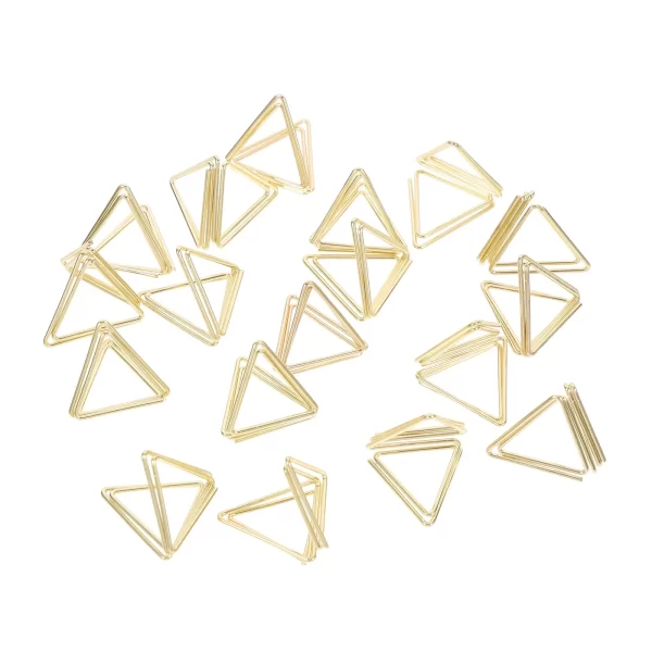 20 Pcs Paperclip Bookmarks Metal Business Card Holder Photo Clips 2.5X2.4X2.3CM
