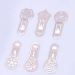 6 Pcs Stainless Metal Bookmark Decorative Portable