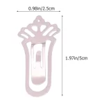 6 Pcs Stainless Metal Bookmark Decorative Portable