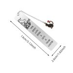 Stainless Steel Bookmarks Cats Pendant Bookmarks Book Mark Book Page Divider Appreciation Teacher Reader Friend