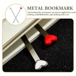 2Pcs Metal Bookmark Soft Pretty Bookmark Metal Craft Bookmark for Reading