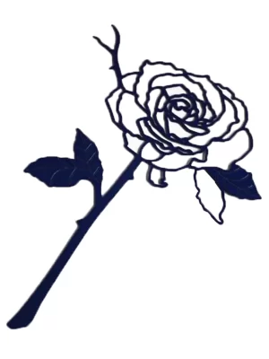 1*Bookmark,Rose Flower Metal Bookmark Stainless Steel Valentine's Day Metal Bookmark Gift