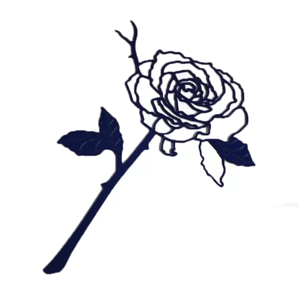 1*Bookmark,Rose Flower Metal Bookmark Stainless Steel Valentine's Day Metal Bookmark Gift